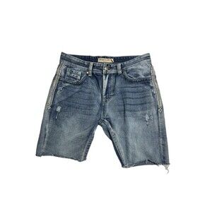 Blue Cult Denim Mens Jeans Shorts Size‎ 34 Distressed Jorts